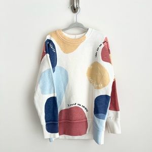 Zara Girl Artist Sweatshirt Size 4-5 Years NEW